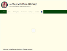 Tablet Screenshot of bentleyrailway.co.uk